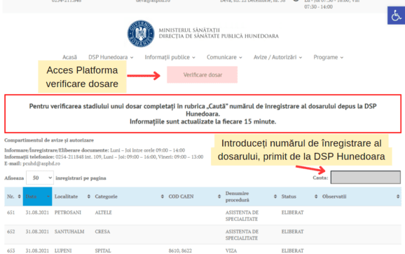 DIGITALIZARE. Dosare verificate în timp real