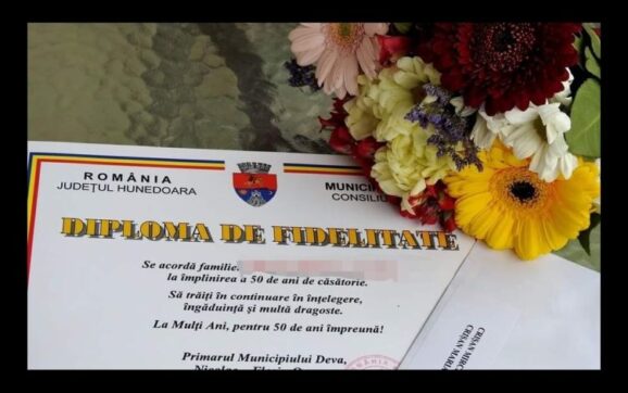 NUNTA DE AUR. Cupluri devene, premiate pentru 50 de ani de căsătorie