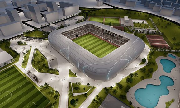 PE BAZĂ DE SF. Cum arată noul stadion din Hunedoara