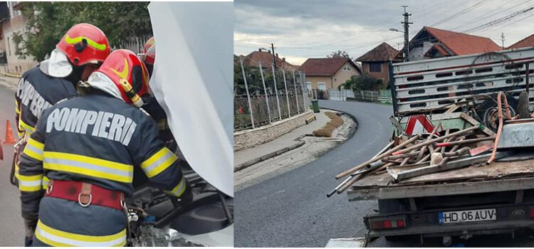 Tânăr din Călan, rănit grav într-un accident rutier