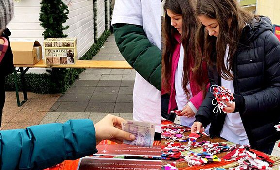 Elevii unui liceu din Deva dăruiesc dulciuri copiilor mai puţin norocoşi